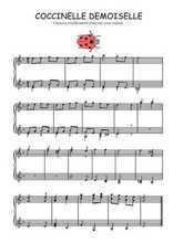 Téléchargez l'arrangement pour piano de la partition de Coccinelle demoiselle en PDF
